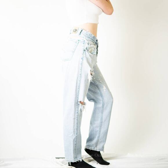 Vintage 90s THRASHED Ripped Distressed Levi Silvertab Baggy Jeans - Picture 6 of 12